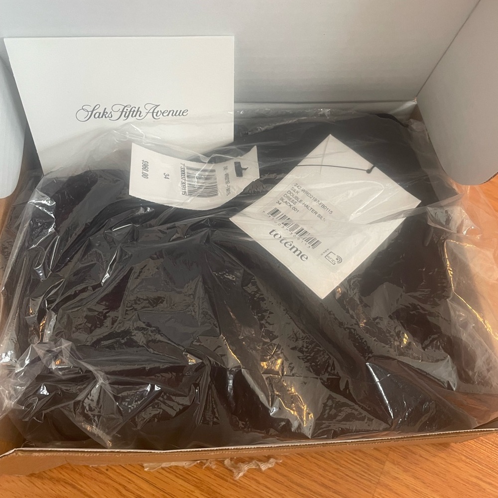SOLD 

NWT Black Slip Dress V neck size Small Toteme Spring - Picture 4 of 7